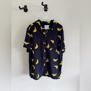 Goodfellow & Co Navy Banana Print Shirt